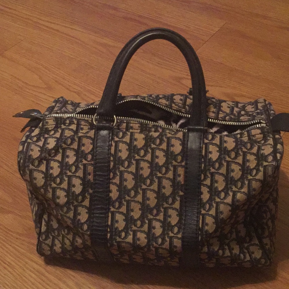 Authentic Christian Dior Trotter Boston handbag